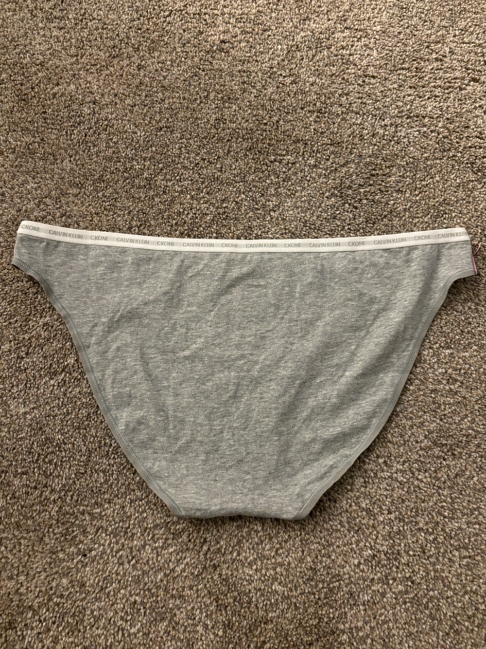 Calvin Klein One Light Grey Cotton Bikini Briefs - Picture 4 of 4